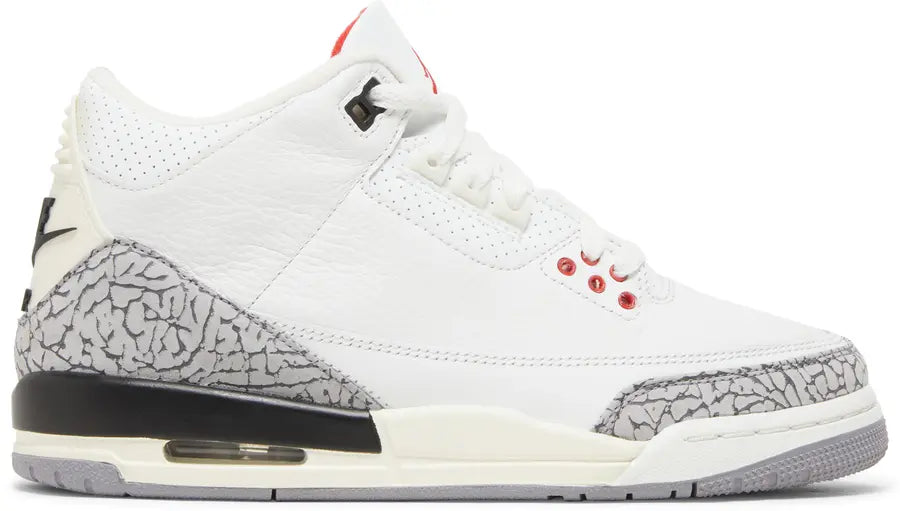 Air Jordan 3 Retro GS 'White Cement Reimagined' - Size 7Y