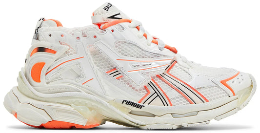 Balenciaga Runner Sneaker 'Eggshell Neon Orange' - Size 40EU