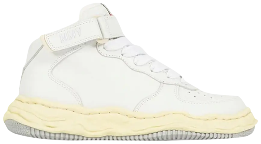 Maison Mihara Yasuhiro Wayne Vintage Sole Leather High 'White' - Size 43EU