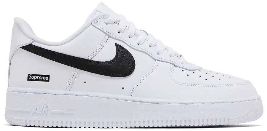 Nike Supreme x Air Force 1 Low 'Box Logo - White Black' - Size 7