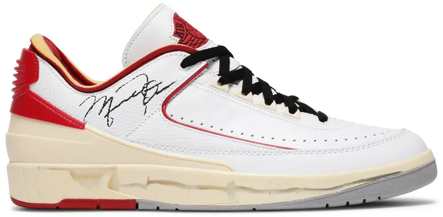 Off-White x Air Jordan 2 Retro Low SP 'White Varsity Red' - Size 10.5