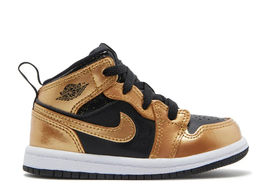 Air Jordan 1 Mid SE TD 'Metallic Gold Black' - Size 4C