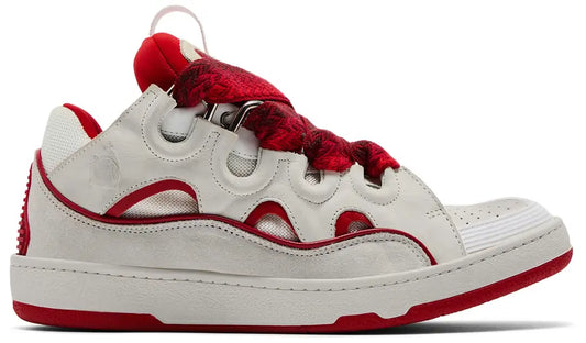 Lanvin Curb Sneakers 'White Red' - Size 40EU
