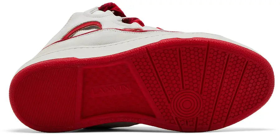 Lanvin Curb Sneakers 'White Red' - Size 40EU
